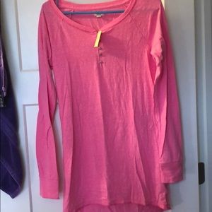 aerie sleep shirt/lounge wear long sleeve